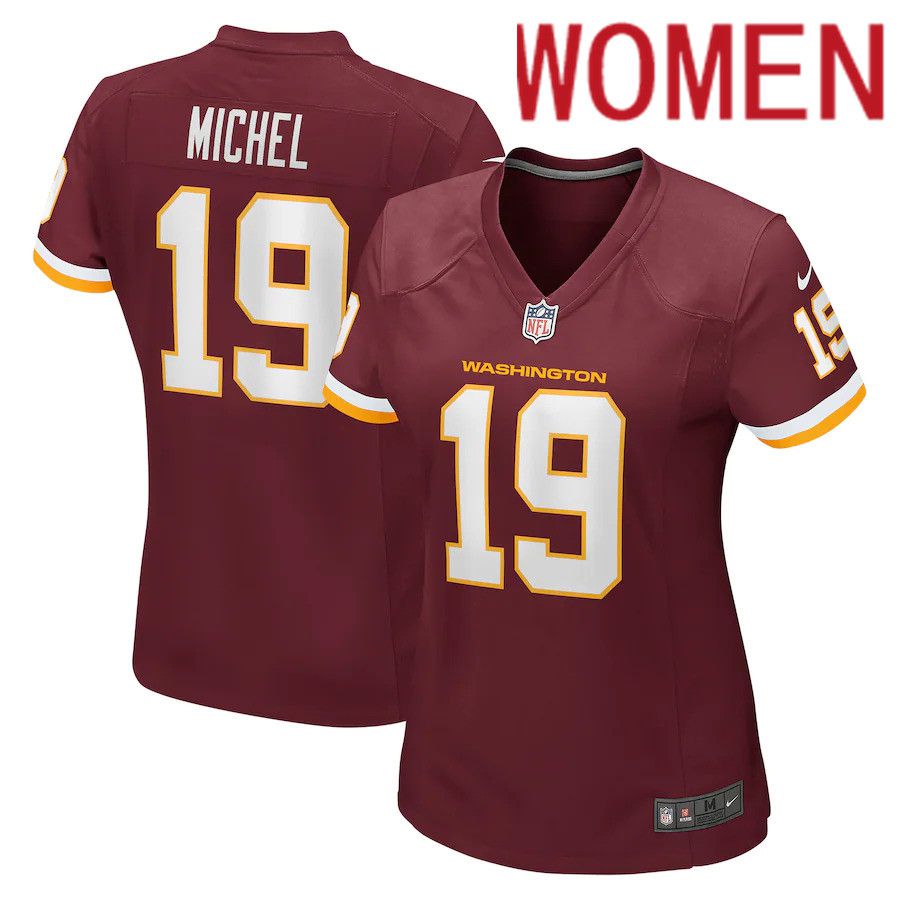 Women Washington Redskins #19 Marken Michel Nike Burgundy Game NFL Jersey